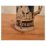 Vintage Beer Stein with Pewter Lid (Germany)