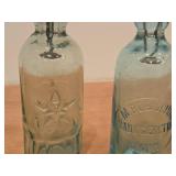 Lot of (2) Vintage Soda Bottles / Hutchinson style