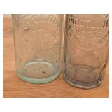 Lot of (2) Vintage Soda Bottles / Hutchinson style