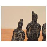 Lot of (4) Vintage Chinese Terra Cotta Warrior theme Miniature Replicas