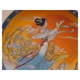 Collectible Plate (1990's) (Imperial Jingdezhen) - Legends of West Lake Collection Limited Edition Rising Sun Terrace with Ornate Plate Stand