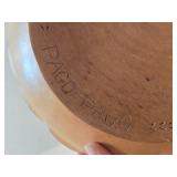 Vintage Hand-Carved Monkey Pod Wood Fruit Bowl Set 5' x 13 1/2'