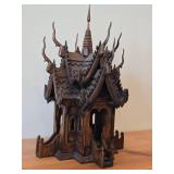 Vintage Hand-Carved Teak Wood Thai Spirit House (San Phra Phum) 16' x 16' x 27'