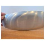 Vintage 12 3/4' Blue Enameled Aluminum Plate by Olden (Norway) / Mid-Century Modern style