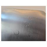 Vintage 12 3/4' Blue Enameled Aluminum Plate by Olden (Norway) / Mid-Century Modern style