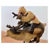 Troll theme Authentic Handpainted / Handcarved Wooden Figurine by Henning Engelsen (Norway)