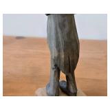 Vintage Hand-carved Wooden Figurines Set of 3 - Folk Art by Norsk Husflid Engros (Norway)