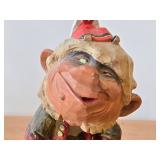 Vintage Princess Troll theme Hand-carved Handpainted Wooden Figurine by Henning (Norway)