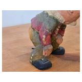 Vintage Princess Troll theme Hand-carved Handpainted Wooden Figurine by Henning (Norway)