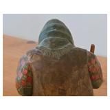 Vintage Troll theme by Anton Sveen Authentic Hand-carved Handpainted Wooden Signed Figurines Set of 2 (Norway)