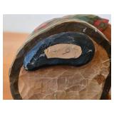 Vintage Troll theme by Anton Sveen Authentic Hand-carved Handpainted Wooden Signed Figurines Set of 2 (Norway)