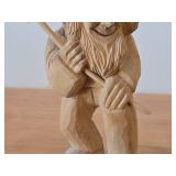 Vintage A.E. Hand-carved Wooden Signed Figurine (Norway)