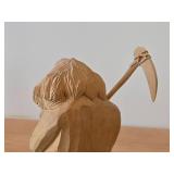 Vintage A.E. Hand-carved Wooden Signed Figurine (Norway)