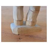 Vintage A.E. Hand-carved Wooden Signed Figurine (Norway)