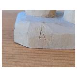 Vintage A.E. Hand-carved Wooden Signed Figurine (Norway)
