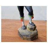 Vintage Authentic Norwegian Folk Art Fiddler theme Hand-carved Handpainted Wooden Figurine by Henning Engelsen (Norway)