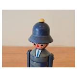 Vintage 1950's/1960's British Police Officer (Bobby) theme Handpainted Wooden Stacking Toy