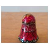 Vintage Handpainted Russian Matryoshka Roly-Poly Musical Wobbling Doll