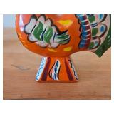 Vintage Swedish Dala Rooster theme Handpainted Figurine by Nils Olsson