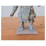 Ancient Mayan Warrior theme Ceramic Figurine