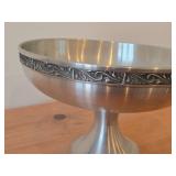Vintage Pewter Bowl (Norway) 6 1/2' x 10'