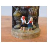 Vintage Norwegian Dovregubben Mountain King Troll theme Authentic Handcrafted Hand carved Wooden Sculpture by Henning Engelson (Norway)