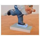 Vintage Norwegian Troll Ice Skater theme Authentic Handcrafted Hand carved Wooden Figurine by Henning Engelson (Norway)