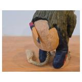 Vintage Norwegian Folk Art Troll theme Authentic Handcarved Hand-painted Wooden Figurine by Henning Engelson (Norway)