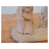 Vintage Troll theme Hand Carved Wooden Authentic Figurine by Ottar Grubbil (Norway)