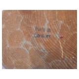 Vintage Man with Walking Stick Smoking Pipe theme Hand Carved Wood Folk Art Figurine (Germany)