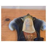 Hand Carved Wall-Mount Candleholder by Henning (Norway)