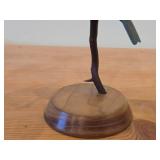 Indigo Bunting Perched on a Branch theme by Paul Thompson (12/91) #31 Hand Carved Figurine