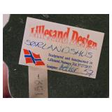 Hand Sculpted and Hand-painted Cottage Figurine Set of 3 - Sorlandshus by Petter - Lillesand Design (1992) (Lilliesand Norway)