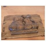 Hand Carved Wood Portrait