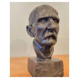 Bronzed Metal Portrait Bust Sculpture of Hans von Armin