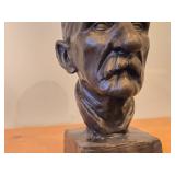 Bronzed Metal Portrait Bust Sculpture of Hans von Armin