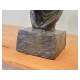 Bronzed Metal Portrait Bust Sculpture of Hans von Armin