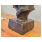 Bronzed Metal Portrait Bust Sculpture of Hans von Armin