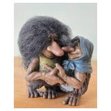 Scandinavian Trolls Embracing theme Figurine by Paul Bonner© Bebe® (Norway)