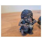 Lot of (2) Scandinavian Troll theme Figurines by Paul Bonner© Bebe® (Norway)