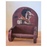 Vintage Scandinavian Troll theme Wooden Toilet Paper Holder by Paul Bonner© Bebe® (Norway)
