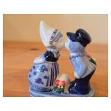 Vintage Holland Boy and Girl Kissing theme Ceramic Figurine