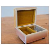 Vintage Kitten theme Send In The Clowns Varnished Glaze Finish Wood Music Box by Reuge (Swiss)