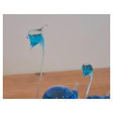 Lot of (5) Goethe Hand Blown Glass Swan Barometer / Weather Glass