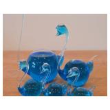Lot of (5) Goethe Hand Blown Glass Swan Barometer / Weather Glass
