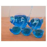 Lot of (5) Goethe Hand Blown Glass Swan Barometer / Weather Glass