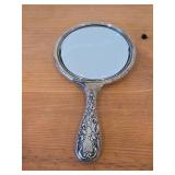 Vintage Sterling Silver Hand Mirror (Late 19th/Early 20th Century)