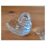 Lot of (2) Bird theme Crystal Figurines