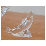 Lot of (3) Fish theme Crystal Figurines by Hadeland (Norway)