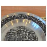 7 1/2' Christmas theme Pewter Collector's Plate by Astri Holthe (1982) (Norway)